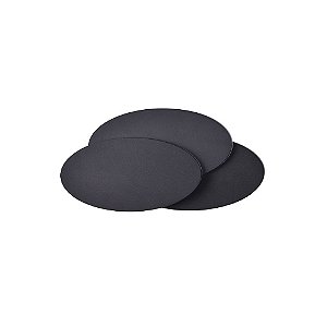 Arandela LED Wolle Oval IP20 10W Branco Quente 3000K Preto - Nordecor