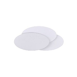 Arandela LED Wolle Oval IP20 10W Branco Quente 3000K Branco - Nordecor