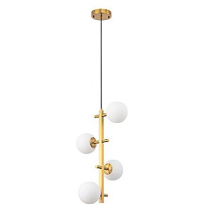 Pendente Romai Desa 4x G9 12cm Dourado - Nordecor