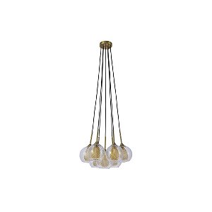 Pendente Lira 7x G9 Dourado - Nordecor
