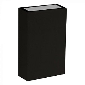 Arandela LED Fit IP65 2x 2W Branco Quente 3000K Preto - Nordecor