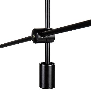 Pendente Atomus 6xE27 Preto - Nordecor