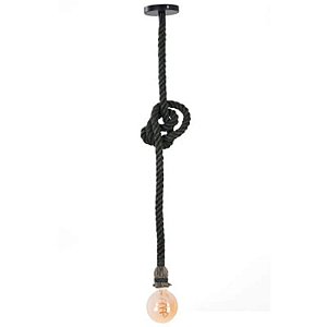 Pendente De Corda 1.80m 1x E27 Chumbo - Nordecor