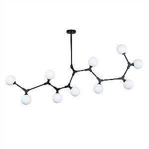 Pendente Bheo Gr 10x G9 12cm Preto - Nordecor