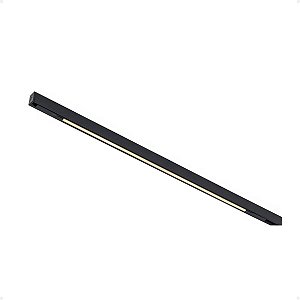 Mini Magnético Spot Linear LED 3W 24V 270Lm Preto IP20 Branco Quente 2700K - Gaya