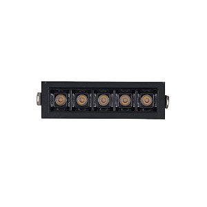 Downlight Spot LED Focco de Embutir 10W 760Lm 12º IP20 Bivolt Preto Retangular Branco Quente 2700K - Gaya