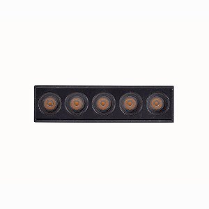 Downlight Spot LED Sobrepor Powerus 10W 38° Branco Quente 3000K IRC90 Preto - Nordecor