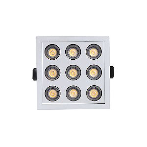 Downlight Spot LED Embutir Powerus 18W 38° Branco Quente 3000K IRC90 Branco - Nordecor