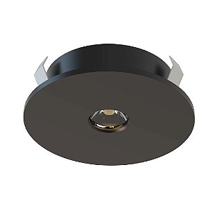 MINI SPOT ORBI De EMBUTIR DIRECIONAVEL 2W 24V 180lm IP20 IRC90 PRETO Branco Quente 2700K - Gaya