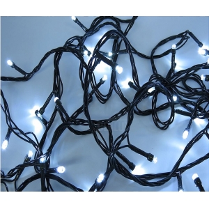 Cordão de LED FIXO 300L 31V 30M Blindado Branco Frio Tomada M/F Fio Verde (2024)
