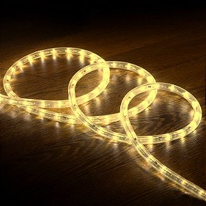 MANGUEIRA DE LED REDONDA 220V 13MM 36L C/ Strobo Branco Quente - RDL30094-5 (2024)