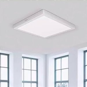 Plafon LED de Sobrepor 36W Quadrado 40x40 Natural 4000K - Vluz