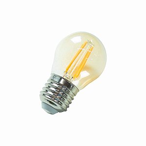 Lâmpada Led G45 Bolinha Filamento 4w E27 Decorativa