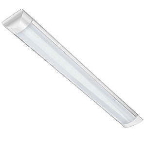 Luminária Linear Tubular Led 72w 240cm sobrepor Slim Branco Quente 3000k