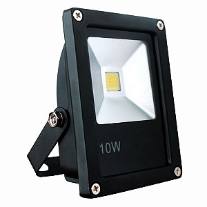 Holofote Refletor LED 10W SMD Branco Quente 3000K