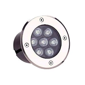 Spot Balizador LED de Chão 7w para Piso Branco Quente 3000K