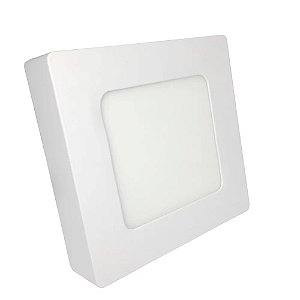 Plafon Led de Sobrepor 6w Quadrado 12x12 Natural 4000K