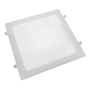 Plafon Led de Embutir 12w Quadrado 17x17 Branco Quente 3000K