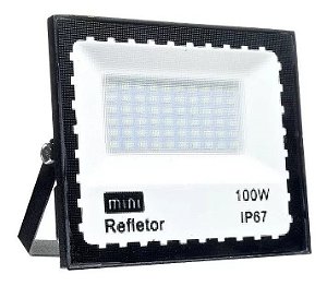 Refletor LED 100W SMD MINI BRANCO FRIO