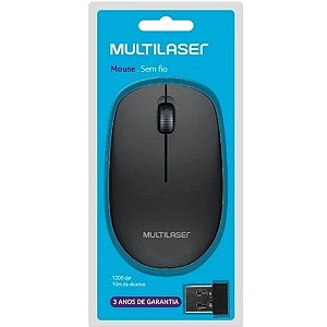 Mouse Sem Fio 1200 dpi - Multilaser