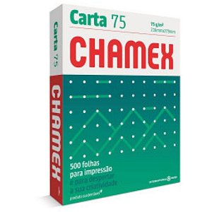 Papel Sulfite Carta 75g Com 500 Folhas - Chamex