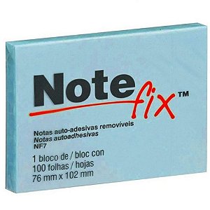 Bloco De Recado Autoadesivo Azul - Note Fix