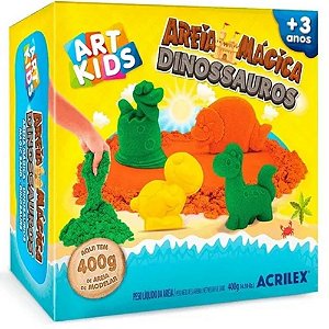 Areia Mágica Dinossauros Art Kids 400g - Acrilex