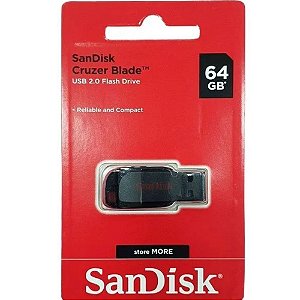 Pen Drive 64 GB Cruzer Blade - Sandisk