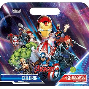 Maleta Para Colorir Avengers - Tilibra