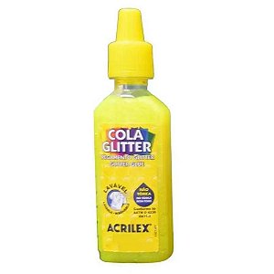 Cola Glitter 35 gramas Amarelo Limão - Acrilex