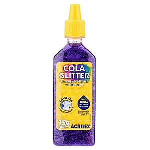 Cola Com Glitter 35G Violeta - Acrilex