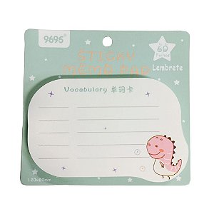 Bloco de Anotações Memo Pad Dinossauro 60 Folhas - MJ