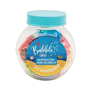 Borracha Decorada Mini Bubble com 20 Unidades - Tilibra