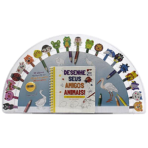 Um Livro-kit Divertido! Desenhe Seus Amigos Animais