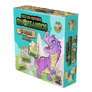 Jogo da Memória Dinossauro 48 Peças