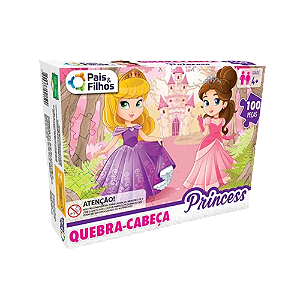 Pais & Filhos Quebra - Cabeça Princess - 100 Pçs, Sortidas