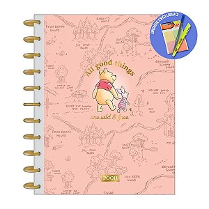 Caderno 10 Matérias 160 Folhas Tilidisco Pooh Connect - Tilibra