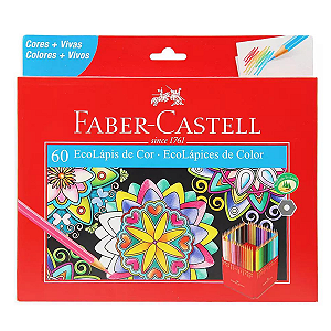 Lápis de Cor EcoLápis 60 Cores - Faber-Castell