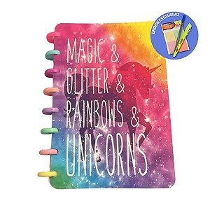 Caderno Pequeno Com Folhas Reposicionáveis
