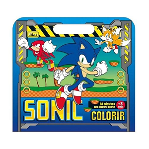 Álbum Para Colorir Maleta Sonic 8 Folhas - Tilibra