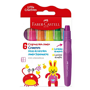 Giz de Cera Jumbo Neon - Faber-Castell