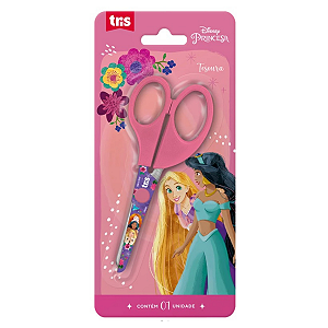 Tesoura Escolar Decorada Princesas 13cm - Tris