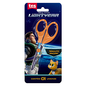 Tesoura Escolar Lightyear Lâmina Decorada - Tris