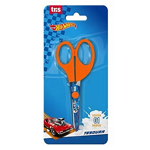 Tesoura Escolar Hotwheels 13cm - Tris