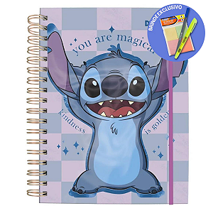 Caderno Smart Universitário Stitch 80 Folhas - Dac