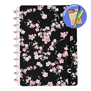 Caderno Inteligente 80 Folhas G By Gocase Classical Rose Black - Caderno Inteligente