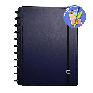 Caderno Inteligente Grande Dark Blue 80 Folhas - Caderno Inteligente