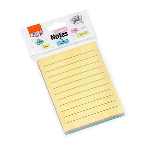 Bloco Smart Notes Pautado Pastel 76X102mm Com 100 Folhas - BRW