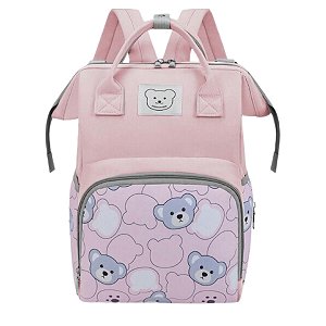 Mochila com Alças/Costas Impermeável Ursinhos