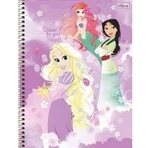 Caderno Universitário Disney Princesa 80 Folhas - Tilibra